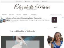 Tablet Screenshot of elizabeth-marie.com